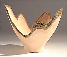 Natural edge vase (wood unknown)